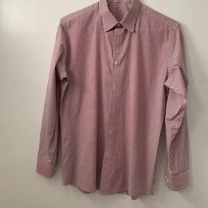 Kimmy Custom Tailor Men’s Long Sleeve Button Down Striped Shirt See Measurements